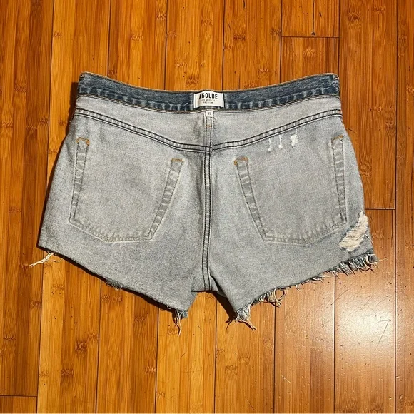 Agolde Parker Vintage Cut Off Distressed Jean Shorts Size 29 - Picture 7 of 15